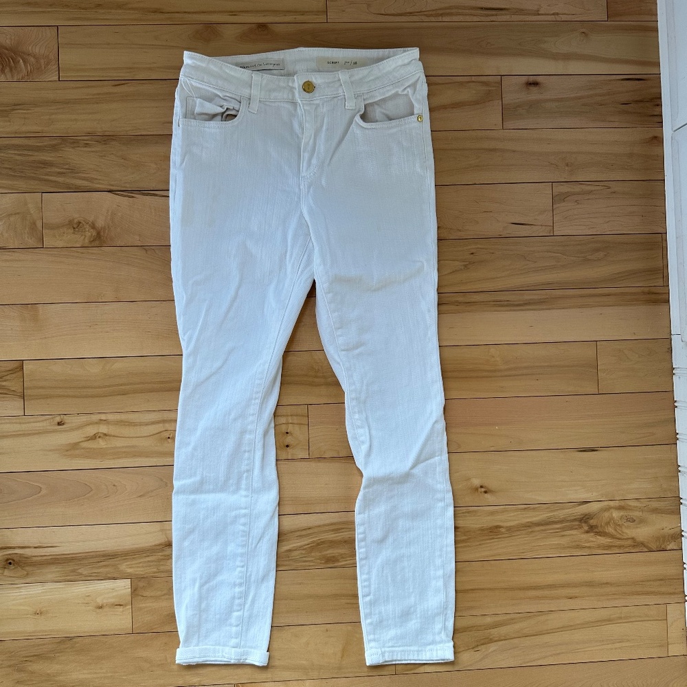 Anthropologie Pilcro‎ and the Letterpress Script White Jeans